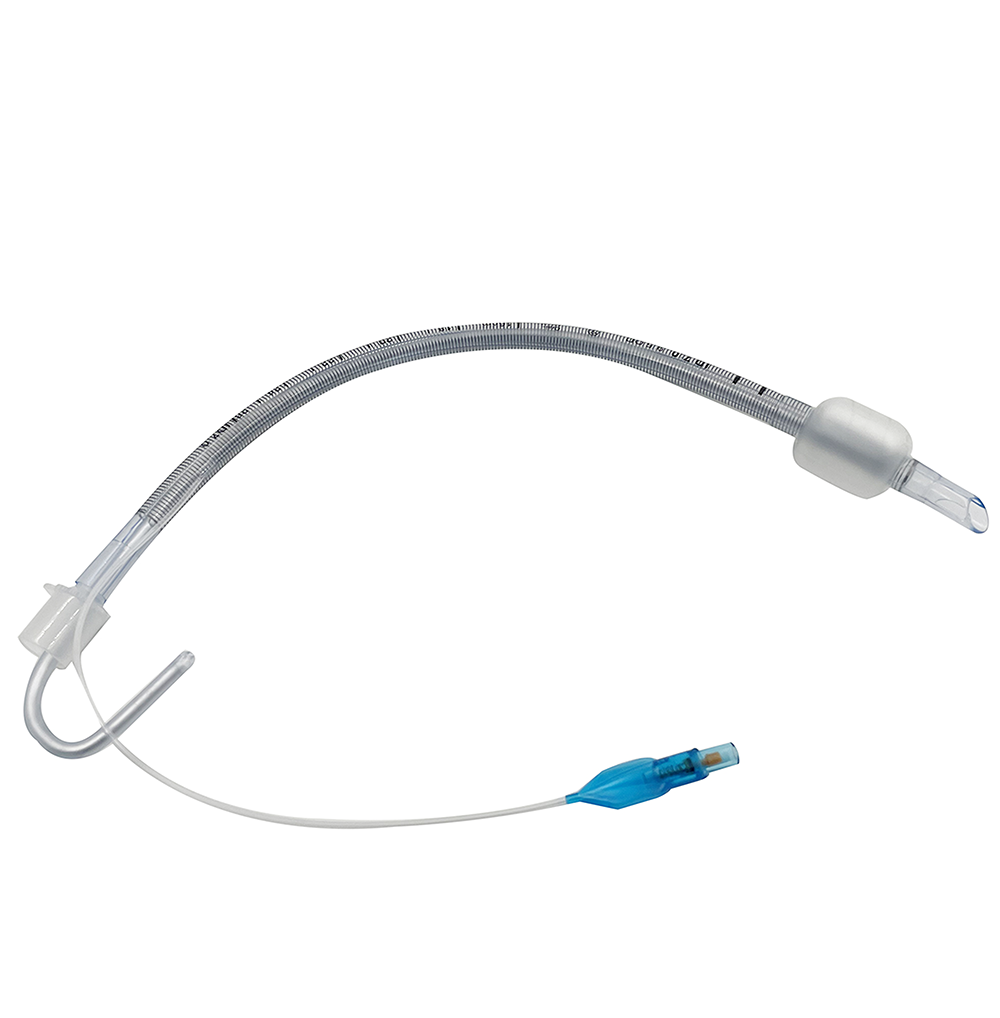 Reinforced endotracheal tube with guide wire