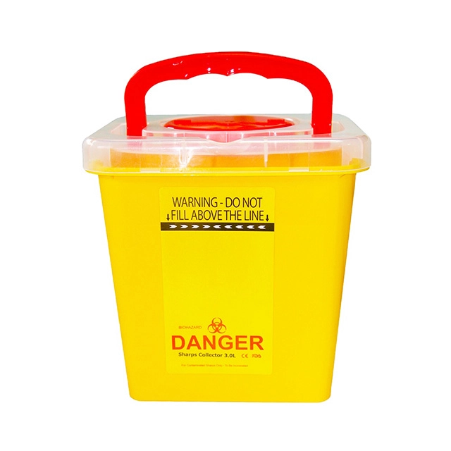 Waste Sharp Container Yellow Rotary Cap 1L 3L 5L 7L 13L